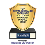 Top Digital Insurance Software Solutions Provider in APAC 2022 award